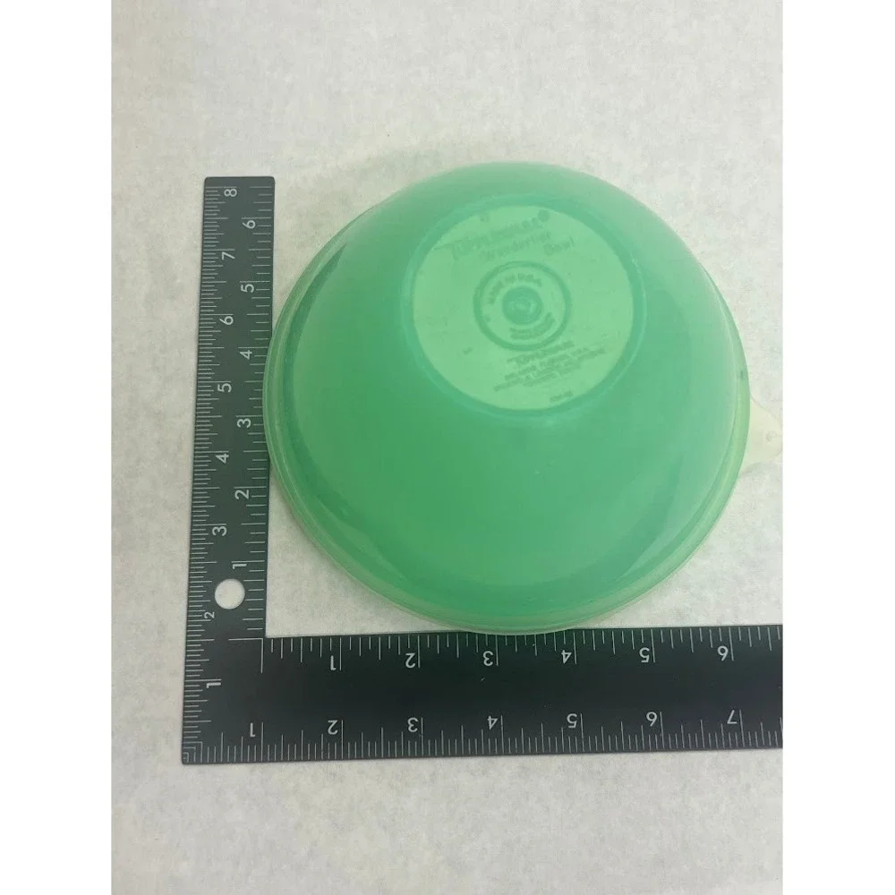 Vintage Tupperware Wonderlier Bowl 234-21 Jadeite Green with Lid 6 Inch USA
